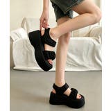 ボリュームソールスポサン フリルサンダルスタイルアップ プラットフォームスポーテ… | SUNSHINE CLOSET | 詳細画像11