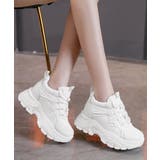 歩きやすい 痛くないダッドシューズ ローカットボリュームスニーカー白黒 | SUNSHINE CLOSET | 詳細画像2