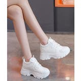 歩きやすい 痛くないダッドシューズ ローカットボリュームスニーカー白黒 | SUNSHINE CLOSET | 詳細画像4