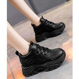 歩きやすい 痛くないダッドシューズ ローカットボリュームスニーカー白黒 | SUNSHINE CLOSET | 詳細画像7