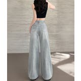 レディース ハイウエストヴィンテージジーンズ クラッシュレトロジーパン着やせ | SUNSHINE CLOSET | 詳細画像11