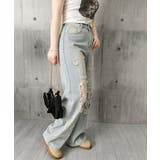 レディース ハイウエストヴィンテージジーンズ クラッシュレトロジーパン着やせ | SUNSHINE CLOSET | 詳細画像17