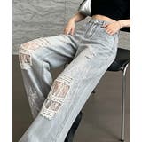 レディース ハイウエストヴィンテージジーンズ クラッシュレトロジーパン着やせ | SUNSHINE CLOSET | 詳細画像5