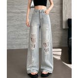 レディース ハイウエストヴィンテージジーンズ クラッシュレトロジーパン着やせ | SUNSHINE CLOSET | 詳細画像7