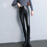 レザーレギンスパンツ裏起毛スキニーパンツ | SUNSHINE CLOSET | 詳細画像14 