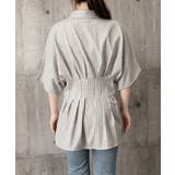 半袖シャツレディース ウエストシェイプトップス 大人可愛いチュニックシャツ | SUNSHINE CLOSET | 詳細画像17 