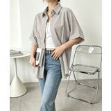 半袖シャツレディース ウエストシェイプトップス 大人可愛いチュニックシャツ | SUNSHINE CLOSET | 詳細画像7 