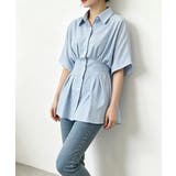 半袖シャツレディース ウエストシェイプトップス 大人可愛いチュニックシャツ | SUNSHINE CLOSET | 詳細画像9 