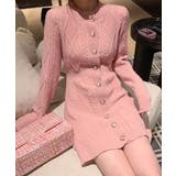 ケーブル編みニットワンピースミニ丈韓国風 | SUNSHINE CLOSET | 詳細画像1 