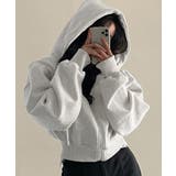 ジップパーカー裏起毛ショート丈フーディー | SUNSHINE CLOSET | 詳細画像11 