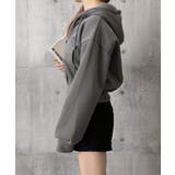 ジップパーカー裏起毛ショート丈フーディー | SUNSHINE CLOSET | 詳細画像13 