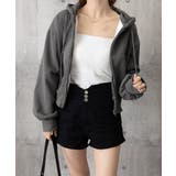 ジップパーカー裏起毛ショート丈フーディー | SUNSHINE CLOSET | 詳細画像15 