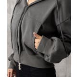 ジップパーカー裏起毛ショート丈フーディー | SUNSHINE CLOSET | 詳細画像16 