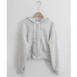 ジップパーカー裏起毛ショート丈フーディー | SUNSHINE CLOSET | 詳細画像20 