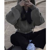 ジップパーカー裏起毛ショート丈フーディー | SUNSHINE CLOSET | 詳細画像7 