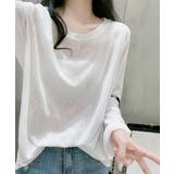 シアートップス重ね着クルーネックTシャツ | ANGELCLOSET | 詳細画像1