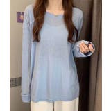 シアートップス重ね着クルーネックTシャツ | ANGELCLOSET | 詳細画像13