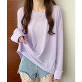 シアートップス重ね着クルーネックTシャツ | ANGELCLOSET | 詳細画像14