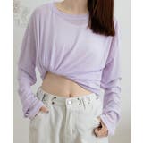 シアートップス重ね着クルーネックTシャツ | ANGELCLOSET | 詳細画像22