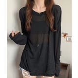 シアートップス重ね着クルーネックTシャツ | ANGELCLOSET | 詳細画像7