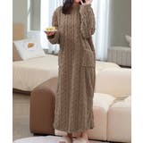 フリースワンピースパジャマ 冬レディース | SUNSHINE CLOSET | 詳細画像3 