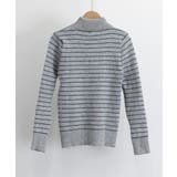 裏微起毛ニットトップスボーダーニット厚手 | SUNSHINE CLOSET | 詳細画像23