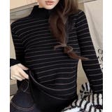裏微起毛ニットトップスボーダーニット厚手 | SUNSHINE CLOSET | 詳細画像6