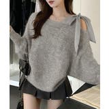 ラメシャギーニットオフショルダートップス | SUNSHINE CLOSET | 詳細画像1