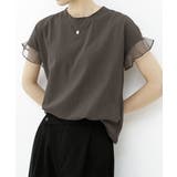 袖シアーTシャツチュール切替えカットソー | SUNSHINE CLOSET | 詳細画像18 