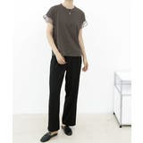 袖シアーTシャツチュール切替えカットソー | SUNSHINE CLOSET | 詳細画像19 