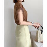 袖シアーTシャツチュール切替えカットソー | SUNSHINE CLOSET | 詳細画像3 