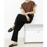 袖シアーTシャツチュール切替えカットソー | SUNSHINE CLOSET | 詳細画像5 