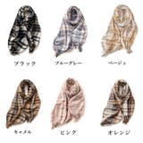 チェック柄 マフラー 大判ストール 秋冬 | SUNSHINE CLOSET | 詳細画像2