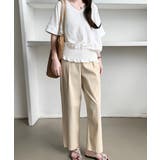 韓国風綺麗め裾フリルブラウス フレンチスリーブトップスレディース ウエストマーク… | SUNSHINE CLOSET | 詳細画像16 