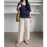 韓国風綺麗め裾フリルブラウス フレンチスリーブトップスレディース ウエストマーク… | SUNSHINE CLOSET | 詳細画像26 