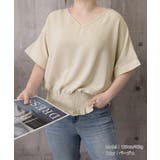 韓国風綺麗め裾フリルブラウス フレンチスリーブトップスレディース ウエストマーク… | SUNSHINE CLOSET | 詳細画像32 