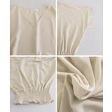 韓国風綺麗め裾フリルブラウス フレンチスリーブトップスレディース ウエストマーク… | SUNSHINE CLOSET | 詳細画像37 