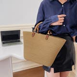 かごバッグ 大容量トートバッグ配色カバン | ANGELCLOSET | 詳細画像10