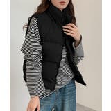 ダウンベスト ジップアップパデッドベスト | SUNSHINE CLOSET | 詳細画像1
