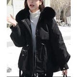 ウエストマーク中綿入りショートコート ボリュームファー襟 韓国風モッズジャケット… | SUNSHINE CLOSET | 詳細画像10 