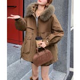 ウエストマーク中綿入りショートコート ボリュームファー襟 韓国風モッズジャケット… | SUNSHINE CLOSET | 詳細画像20 