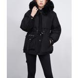 ウエストマーク中綿入りショートコート ボリュームファー襟 韓国風モッズジャケット… | SUNSHINE CLOSET | 詳細画像23 