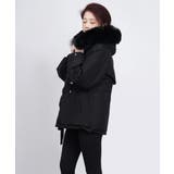 ウエストマーク中綿入りショートコート ボリュームファー襟 韓国風モッズジャケット… | SUNSHINE CLOSET | 詳細画像24 