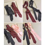 ヴィンテージ風スクールネクタイ レディース メンズストライプネクタイ | SUNSHINE CLOSET | 詳細画像30