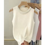 袖なしサマーニットレディース インナートップスきれいめ プルオーバーニットシンプ… | SUNSHINE CLOSET | 詳細画像15