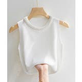 袖なしサマーニットレディース インナートップスきれいめ プルオーバーニットシンプ… | SUNSHINE CLOSET | 詳細画像17