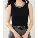 袖なしサマーニットレディース インナートップスきれいめ プルオーバーニットシンプ… | SUNSHINE CLOSET | 詳細画像2