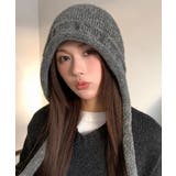 暖かいニットフライトキャップ 紐付き帽子 柔らかニットハット防寒大人カジュアルガ… | SUNSHINE CLOSET | 詳細画像2