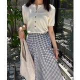 サマーニット Vネックニットトップス韓国 | SUNSHINE CLOSET | 詳細画像12 