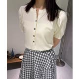 サマーニット Vネックニットトップス韓国 | SUNSHINE CLOSET | 詳細画像15 